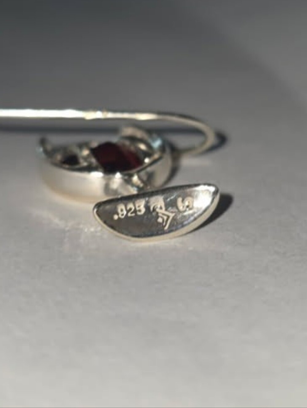 Silpada Designs Sterling Silver Red Wine Glass Drop Earrings - New - 925 Stamp - Picture 6 of 6